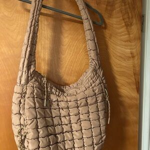 Quilted Tan shoulder bag